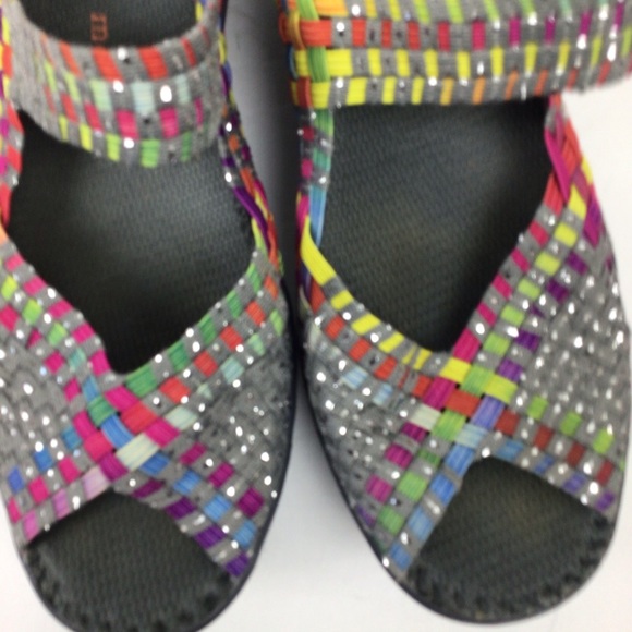 Bernie Mev pull-on multicolored wedges-Hallie -41 - Picture 5 of 8